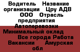 Водитель › Название организации ­ Цру АДВ777, ООО › Отрасль предприятия ­ Автоперевозки › Минимальный оклад ­ 110 000 - Все города Работа » Вакансии   . Амурская обл.